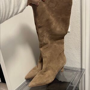 Steve Madden Tan Suede Heeled Boots